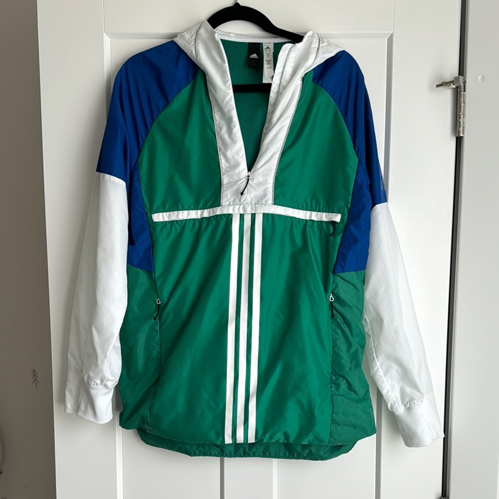 Adidas Tri-Color Hooded Windbreaker
